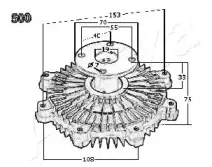 Сцепление, вентилятор радиатора ASHIKA купить