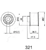 Устройство для натяжения ремня, ремень ГРМ ASHIKA купить