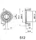 Устройство для натяжения ремня, ремень ГРМ ASHIKA купить