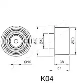 Устройство для натяжения ремня, ремень ГРМ ASHIKA купить