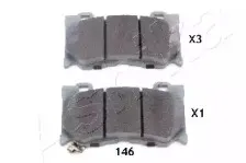 Комплект тормозных колодок, дисковый тормоз ASHIKA купить