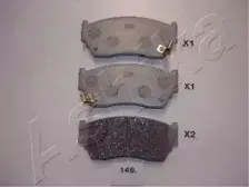 Комплект тормозных колодок, дисковый тормоз ASHIKA купить