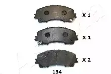 Комплект тормозных колодок, дисковый тормоз ASHIKA купить