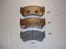 Комплект тормозных колодок, дисковый тормоз ASHIKA купить