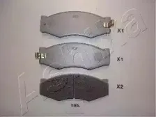 Комплект тормозных колодок, дисковый тормоз ASHIKA купить