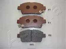 Комплект тормозных колодок, дисковый тормоз ASHIKA купить