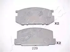 Комплект тормозных колодок, дисковый тормоз ASHIKA купить