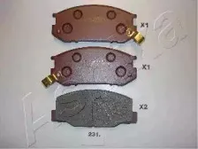 Комплект тормозных колодок, дисковый тормоз ASHIKA купить