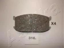 Комплект тормозных колодок, дисковый тормоз ASHIKA купить