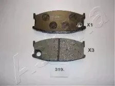 Комплект тормозных колодок, дисковый тормоз ASHIKA купить