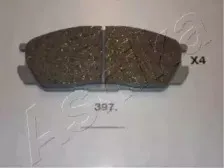 Комплект тормозных колодок, дисковый тормоз ASHIKA купить