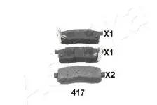 Комплект тормозных колодок, дисковый тормоз ASHIKA купить