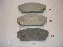 Комплект тормозных колодок, дисковый тормоз ASHIKA купить