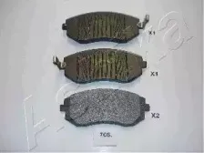 Комплект тормозных колодок, дисковый тормоз ASHIKA купить