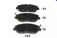 Комплект тормозных колодок, дисковый тормоз ASHIKA купить