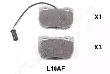 Комплект тормозных колодок, дисковый тормоз ASHIKA купить