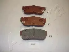 Комплект тормозных колодок, дисковый тормоз ASHIKA купить