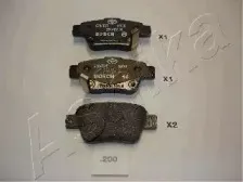 Комплект тормозных колодок, дисковый тормоз ASHIKA купить