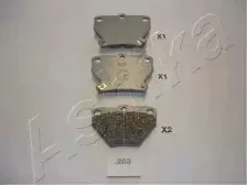 Комплект тормозных колодок, дисковый тормоз ASHIKA купить