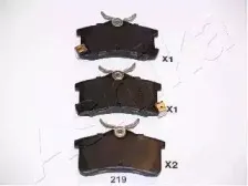 Комплект тормозных колодок, дисковый тормоз ASHIKA купить