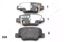 Комплект тормозных колодок, дисковый тормоз ASHIKA купить