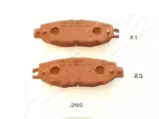 Комплект тормозных колодок, дисковый тормоз ASHIKA купить