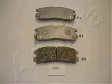 Комплект тормозных колодок, дисковый тормоз ASHIKA купить