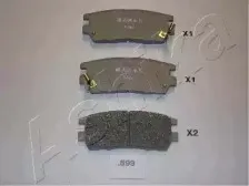 Комплект тормозных колодок, дисковый тормоз ASHIKA купить