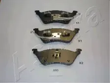 Комплект тормозных колодок, дисковый тормоз ASHIKA купить