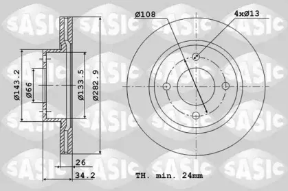 Тормозной диск SASIC купить