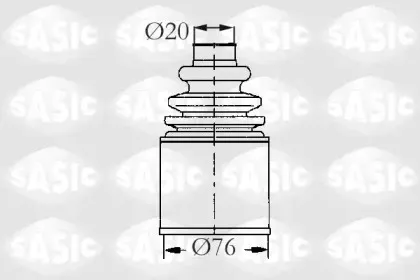 Комплект пылника, приводной вал SASIC купить