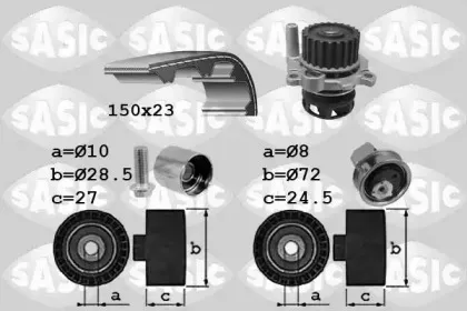 Водяной насос + комплект зубчатого ремня SASIC купить