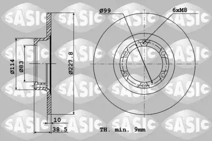 Тормозной диск SASIC купить