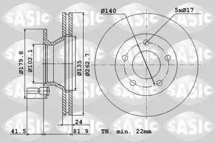 Тормозной диск SASIC купить