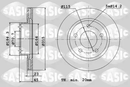Тормозной диск SASIC купить