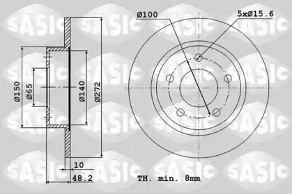 Тормозной диск SASIC купить