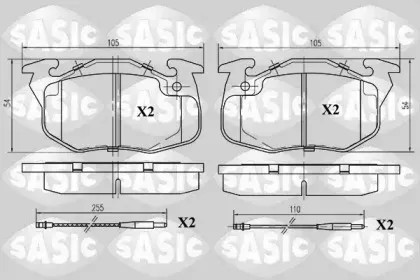 Комплект тормозных колодок, дисковый тормоз SASIC купить