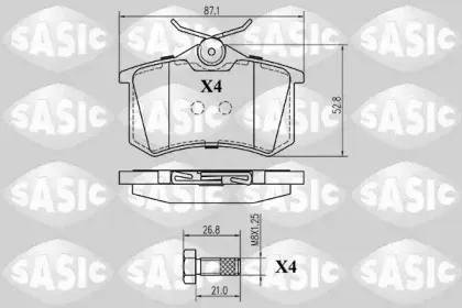 Комплект тормозных колодок, дисковый тормоз SASIC купить