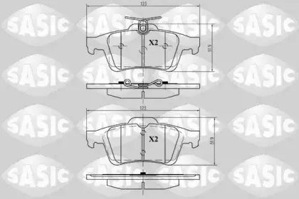 Комплект тормозных колодок, дисковый тормоз SASIC купить