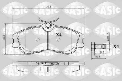 Комплект тормозных колодок, дисковый тормоз SASIC купить