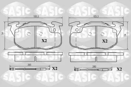 Комплект тормозных колодок, дисковый тормоз SASIC купить