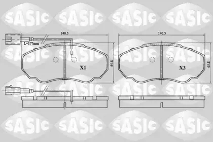 Комплект тормозных колодок, дисковый тормоз SASIC купить