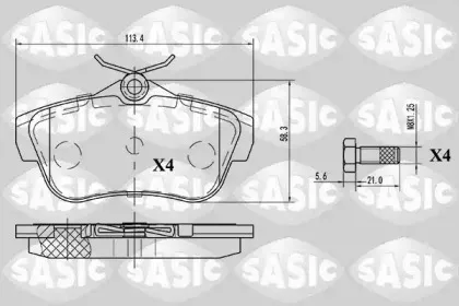 Комплект тормозных колодок, дисковый тормоз SASIC купить