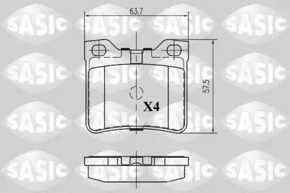 Комплект тормозных колодок, дисковый тормоз SASIC купить