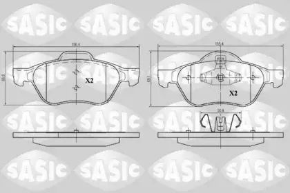 Комплект тормозных колодок, дисковый тормоз SASIC купить