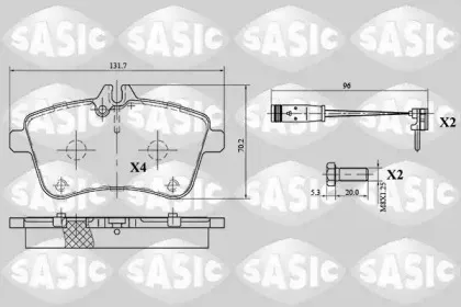 Комплект тормозных колодок, дисковый тормоз SASIC купить