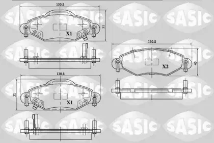 Комплект тормозных колодок, дисковый тормоз SASIC купить