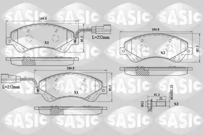 Комплект тормозных колодок, дисковый тормоз SASIC купить