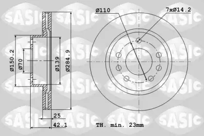 Тормозной диск SASIC купить