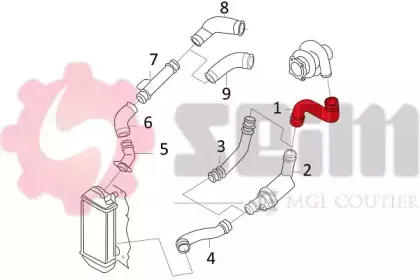 Трубка нагнетаемого воздуха SEIM купить